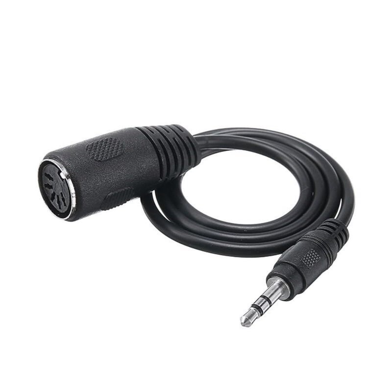 LOOTOOLS 2PCS Type-A MIDI to 3.5mm Adapter,MIDI Female to TRS 3.5mm Male Breakout Cable Audio Converter for Keyboards Synths & DAWs,TRS Midi Cable - Image 3